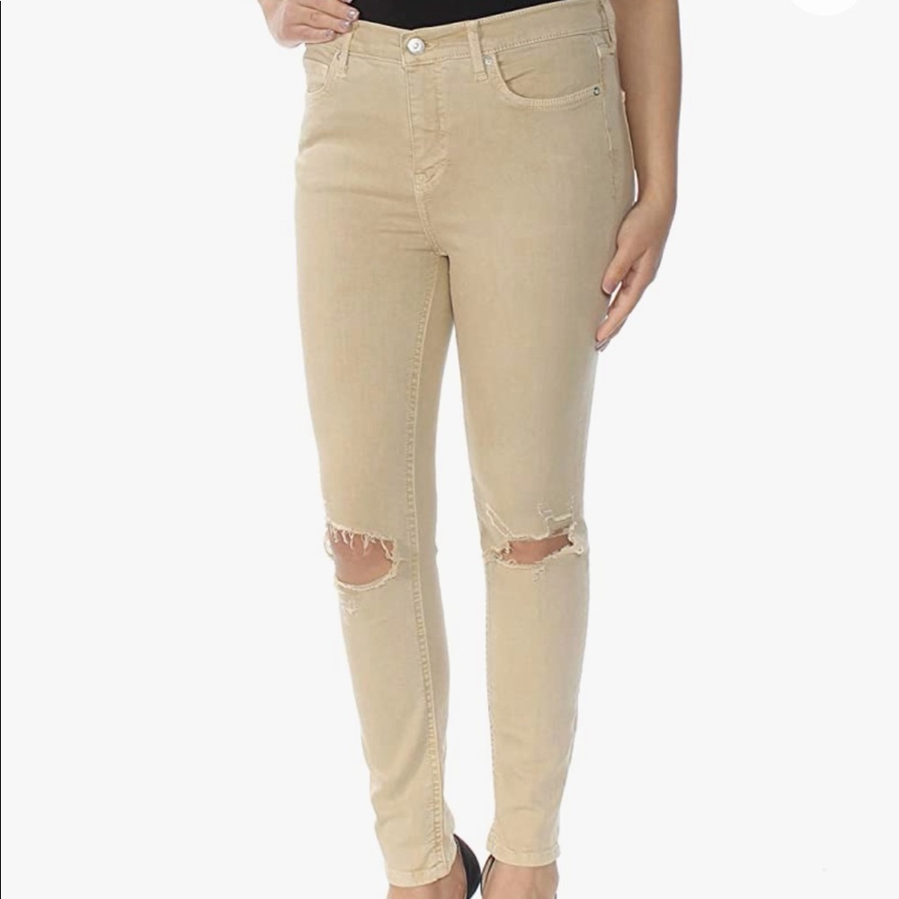 FREE PEOPLE High Rise Busted Knee Skinny Jeans - Picture 2 of 12